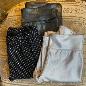 GAP Kids Leggings - Black, Polka Dot, Silver